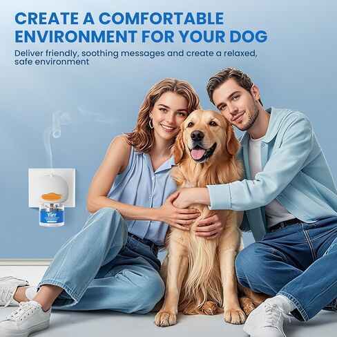 Dog Calming Diffuser, 8 in 1 Dog Pheromones Calming Diffuser, Relaxing Pheromone for Dogs Relief Stress Anxiety Reduce Aggression Barking, Help Train Dog to Pee, 2 Diffuser 6 Refill(48ml) in Kuwait