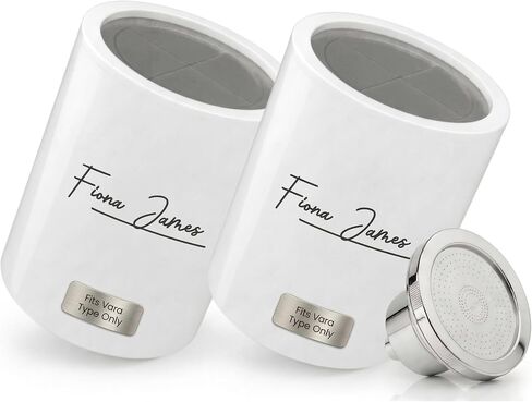 رأس دش مفلتر من فيونا جيمس - فلتر دش عالي الضغط للمياه الصلبة، وإزالة الكلور، وترشيح 20 مرحلة للشعر والبشرة الصحية (نيكل مصقول) in Kuwait