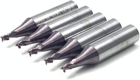 قاطعة تفريز طرفية 2.0 مم 02LW(D747839ZB) من الكربيد الصلب لـ Silca FUTURA Auto (قاطع قياسي) وSilca Pro One (قاطع اختياري) وFutura Pro Key Machines - 5 قطع in Kuwait