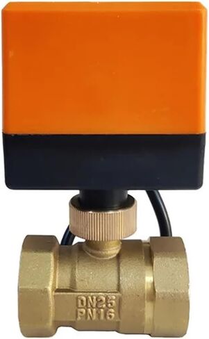 1PCS DN25 Ball Valve with Motor 3 Wire Brass Ball Valve Drive Crane 220V 24V 12V Water Valve(220VAC) in Kuwait