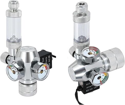 1PCS AC100-240V Aquarium CO2 Regulator Electromagnetic Valve Bubble Counter Control System Fish Tank(R104-A-US plug,W21.8) in Saudi Arabia