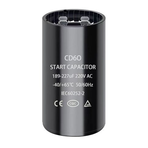 189-227 uf/MFD CD60 Round Start Capacitor ±20% 50/60 Hz 220-250 VAC Round Motor Well Pump Start Capacitor (161-193 uf/MFD, 2) in Saudi Arabia
