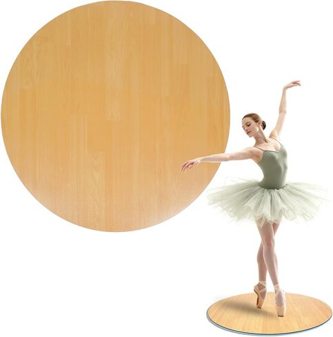 8mm Marley Dance Floor, 31-inch Non-Slip Portable Wood Grain PVC Dance mat with a Smooth Surface for Ballet, Jazz and pop Dance, Ideal for Home Studios and Outdoor use in Kuwait