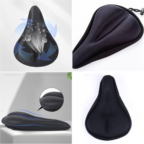 Exercise Bike Seat Cushion Gel Padded Stationary Bike Seat Cover Comfortable Saddle Cushion for Schwinn Fitness IC Indoor Cycling Bike Smart Fitness Bike Indoor Cycling Bikes Studio Cycle in Saudi Arabia