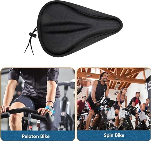 Exercise Bike Seat Cushion Gel Padded Stationary Bike Seat Cover Comfortable Saddle Cushion for Schwinn Fitness IC Indoor Cycling Bike Smart Fitness Bike Indoor Cycling Bikes Studio Cycle in Saudi Arabia