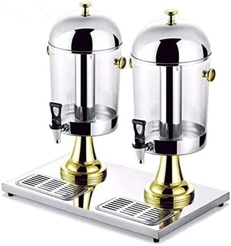 TIST Beer Drinks Dispenser Beverage Dispenser Beer Dispenser Beer Bucket Beverage Dispenser Cold Beverage Dispenser Double Bowl Juicer Juice Beer Dispenser Home Bar Cask Ale Dispenser(Silver) in Saudi Arabia