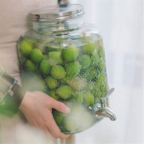 Beer Drinks Dispenser Beverage Dispenser, Beer Dispenser, Glass Beverage Dispenser, Wide Mouth and Easy to Fit - Maintain Low Temperature for Daily Use Home Bar Cask Ale Dispenser in Saudi Arabia