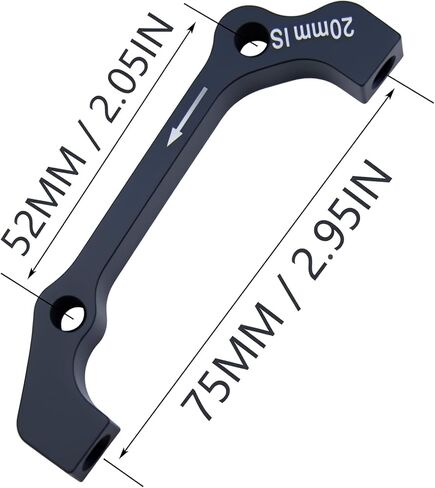 FDXGYH 1 Pack Bike Disc Brake Adapter 20mm Disc Brake Caliper Mount Adapter is to PM for Front 180mm Rear 160mm in Saudi Arabia