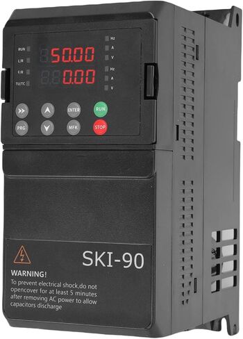 Eujgoov Solar Variable Frequency Drive VFD DC 3PH AC Input 3PH 2.5A 0-650Hz Output Inverter for 0.75KW Motor and Multiple Applications in Saudi Arabia