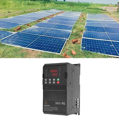 Eujgoov Solar Variable Frequency Drive VFD DC 3PH AC Input 3PH 2.5A 0-650Hz Output Inverter for 0.75KW Motor and Multiple Applications in Saudi Arabia