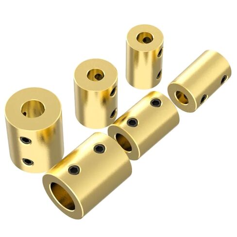 10pcs Pure Copper Cylindrical Shaft Coupling Rigid Coupling Coupler Motor Transmission Connector(D14L22 7-7MM) in Saudi Arabia