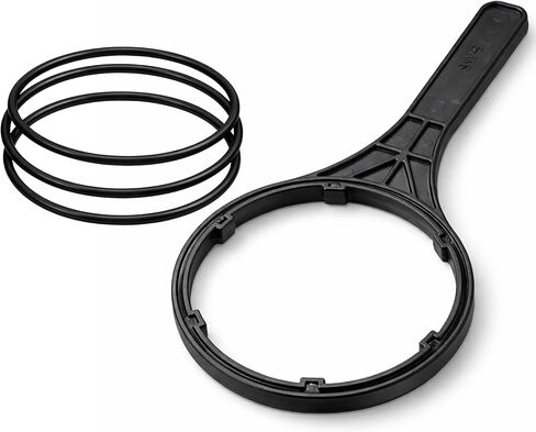 حلقات دائرية بديلة 151122 متوافقة مع مرشحات المياه Pentair Pentek Big Blue مقاس OEM ORing Buna-N (3 عبوات) مع مفتاح ربط 10 بوصة in Kuwait