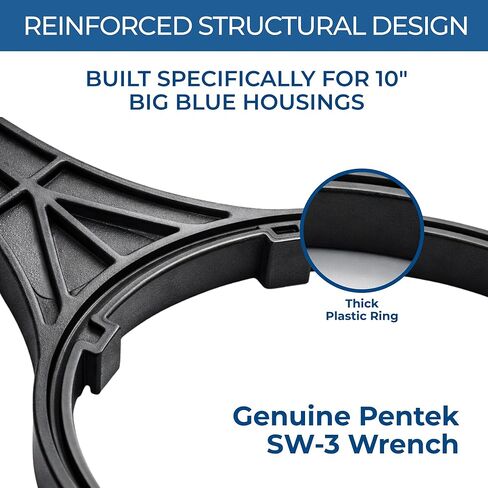 حلقات دائرية بديلة 151122 متوافقة مع مرشحات المياه Pentair Pentek Big Blue مقاس OEM ORing Buna-N (3 عبوات) مع مفتاح ربط 10 بوصة in Kuwait