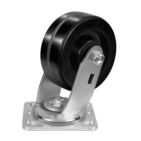 عجلات شديدة التحمل مقاس 5 × 2 بوصة، عجلة فينولية تتحمل درجات الحرارة العالية، مقاومة للهب بدرجة عالية، حمولة 1000 رطل، محمل أسطواني، لا تترك علامات وكاشطة لمتجر الحدادة (دورة واحدة) in Kuwait