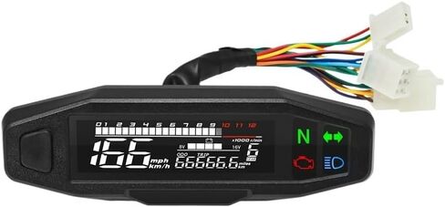 Motorcycle Odometer Odometer Gauge 12V Universal Motorcycle Tachometer Tachometer Panel Dual Tachometer Odometer Instrument Panel in Saudi Arabia