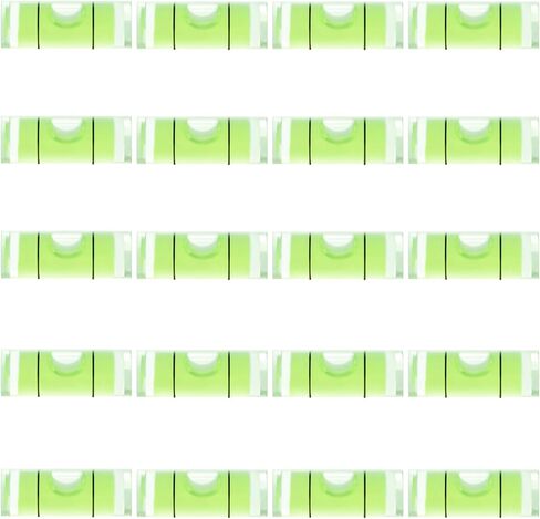 JYK مستوى أسطواني صغير 20 قطعة، مستويات فقاعات أفقية صغيرة 9.5 × 30 مم - مثالية للقياس والتخطيط والمشروعات اليدوية in Kuwait