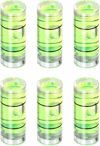 HARFINGTON 6pcs Small Cylindrical Bubble Level Vials 34x9.5mm PMMA Mini Horizontal Bubble Spirit Level Measuring Layout Tools for RV TV Picture Frame Hanging Tool Leveler in Saudi Arabia