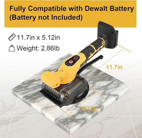 Tile Vibration Leveling Tool Compatible with Dewalt Battery,Cordless Tiler Vibration Installation Tool with Bubble Level Gauge, Suction Cup, Lock Design,Tile Vibrator For Wall Floor(No Battery) in Saudi Arabia