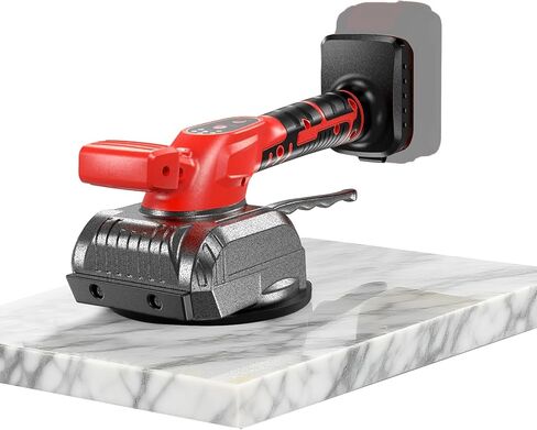 Tile Vibration Leveling Tool Compatible with Dewalt Battery,Cordless Tiler Vibration Installation Tool with Bubble Level Gauge, Suction Cup, Lock Design,Tile Vibrator For Wall Floor(No Battery) in Saudi Arabia
