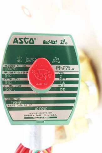 ASCO 8210G100 صمام الملف اللولبي RED-HAT 120V-AC 2IN NPT in Kuwait