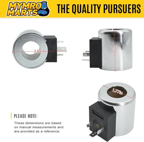 ملف صمام الملف اللولبي MYMRO MFZ10-37YC 3 شقوق 12 فولت 30 وات متوافق مع صمام DV50 DV90 وصمام التحكم D60 in Kuwait