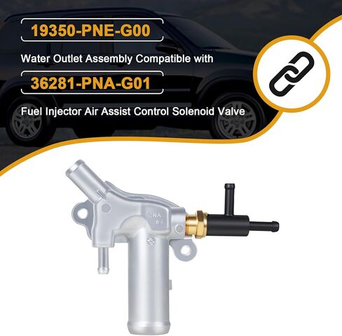 مجموعة مخرج المياه 19350-PNE-G00 متوافقة مع Honda Stream CRV Civic 2001 2002 2003 2004، يستبدل #19350-PNE-000 in Kuwait