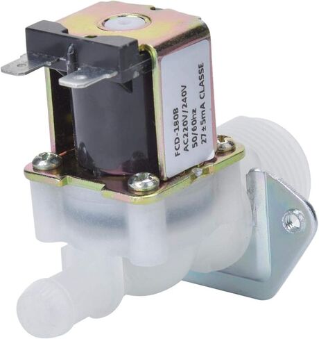 Jeanoko Smart Water Valve,Control Valve Plastic Solenoid Valve Single Inlet Fits Single Water Shutoff Valve 220V Electric Solenoid Valve for Dishwashers for Home Using in Saudi Arabia