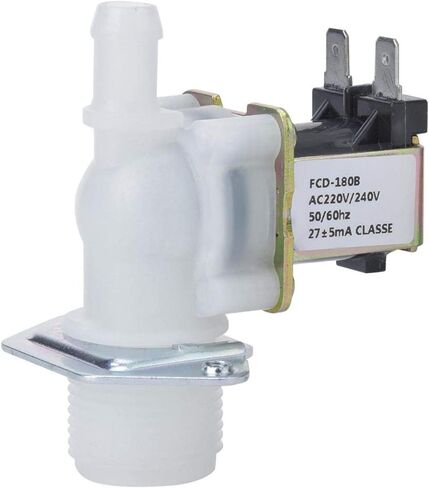Jeanoko Smart Water Valve,Control Valve Plastic Solenoid Valve Single Inlet Fits Single Water Shutoff Valve 220V Electric Solenoid Valve for Dishwashers for Home Using in Saudi Arabia