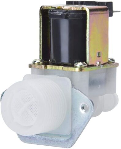 Jeanoko Smart Water Valve,Control Valve Plastic Solenoid Valve Single Inlet Fits Single Water Shutoff Valve 220V Electric Solenoid Valve for Dishwashers for Home Using in Saudi Arabia