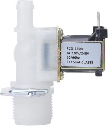 Jeanoko Smart Water Valve,Control Valve Plastic Solenoid Valve Single Inlet Fits Single Water Shutoff Valve 220V Electric Solenoid Valve for Dishwashers for Home Using in Saudi Arabia