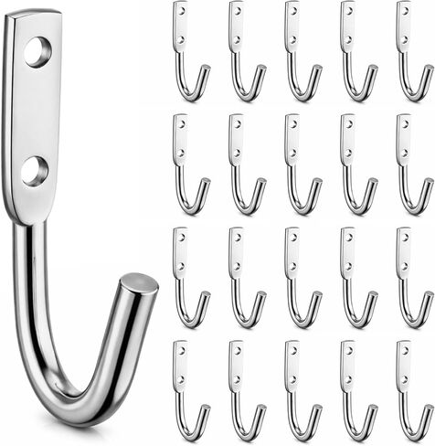 Hicarer 20 حزمة 3-1/2 بوصة قماش القنب وحبل خطاف J مطلي بالزنك للتعليق in Kuwait