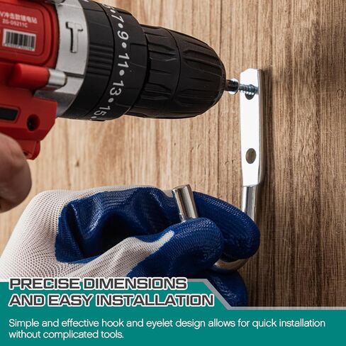 Hicarer 20 حزمة 3-1/2 بوصة قماش القنب وحبل خطاف J مطلي بالزنك للتعليق in Kuwait