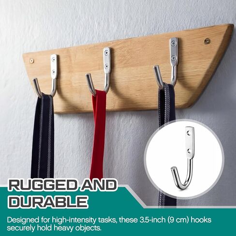 Hicarer 20 حزمة 3-1/2 بوصة قماش القنب وحبل خطاف J مطلي بالزنك للتعليق in Kuwait