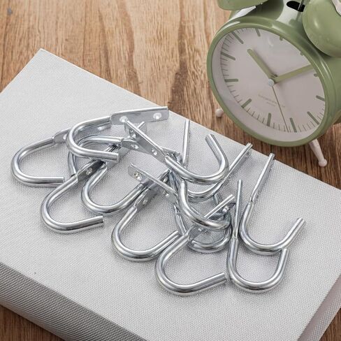 Hicarer 20 حزمة 3-1/2 بوصة قماش القنب وحبل خطاف J مطلي بالزنك للتعليق in Kuwait