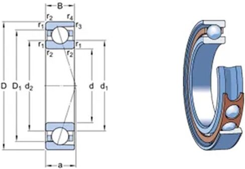 1pcs 71812 71812CD P4 7812 60X78X10 Thin-Walled Miniature Angular Contact Bearings Spindle in Saudi Arabia