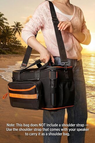 حقيبة حمل متوافقة مع مكبر صوت JBL PartyBox On The Go، حقيبة تخزين للسفر تناسب مكبر صوت JBL PartyBox On-The-Go الأساسي للحفلات المحمولة وميكروفون لاسلكي (حقيبة فقط، بدون حزام كتف) in Kuwait