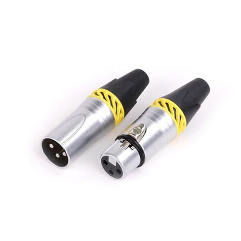 20Pcs/10sets 3Pins XLR Connector Microphone MIC Male Plug&Female Jack Adapter 6 Colors Available Cable Terminal Soldering(10xM 10xF-Blue) in Saudi Arabia