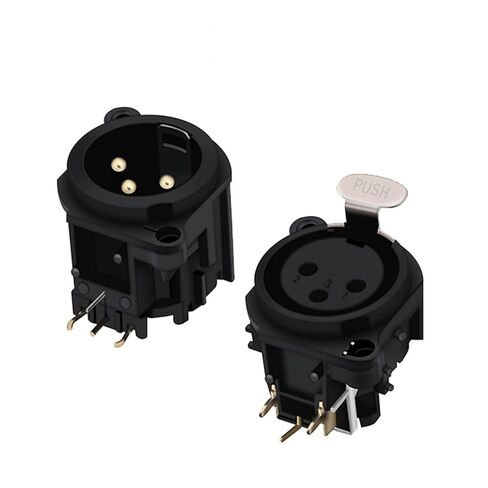 10 قطعة/الوحدة 3 دبوس XLR أنثى/ذكر الزاوية اليمنى PCB لوحة جبل 90 درجة 3 أقطاب XLR مقبس متفرع الهيكل (C1008x5 C1009x5) in Kuwait