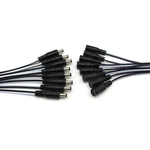 5 قطعة 5.5x2.1 التوصيل تيار مستمر ذكر أو أنثى سلك كابل موصل ل 3528 5050 LED قطاع الضوء (5 قطعة تيار مستمر أنثى) in Saudi Arabia