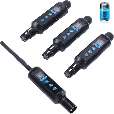 مجموعة التحكم Tomshine Wireless DMX512 مع جهاز إرسال، 3 أجهزة استقبال تعمل بالبطارية تعمل باللمس و20 مجموعة معرفات لحفلات DJ Show Club LED Stage Disco KTV ضوء المسرح in Kuwait