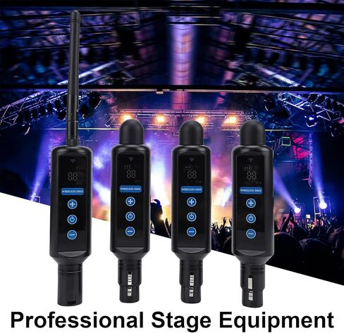 مجموعة التحكم Tomshine Wireless DMX512 مع جهاز إرسال، 3 أجهزة استقبال تعمل بالبطارية تعمل باللمس و20 مجموعة معرفات لحفلات DJ Show Club LED Stage Disco KTV ضوء المسرح in Kuwait
