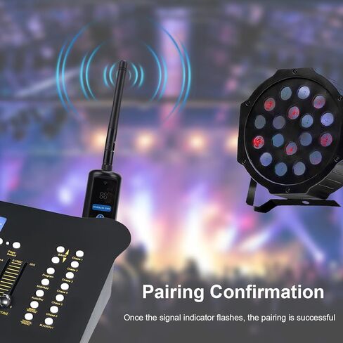 مجموعة التحكم Tomshine Wireless DMX512 مع جهاز إرسال، 3 أجهزة استقبال تعمل بالبطارية تعمل باللمس و20 مجموعة معرفات لحفلات DJ Show Club LED Stage Disco KTV ضوء المسرح in Kuwait