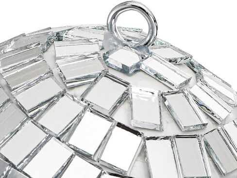 Suwimut 54 Pieces Mini Disco Ball Decor Ornaments, 4 Sizes Glitter Silver Small Hanging Mirror Disco Ball Decoration with Rope for Christmas Tree, Cake Topper, Music Prom, Party, Wedding in Saudi Arabia
