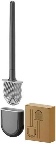 RV Essentials, RV Toilet Brush Black– Camper Must Have Silicone Toilet Brush for Travel Trailer, Wall Mounted Toilet Brush-Anti-Roll, Anti-Drip Design, Camper Must Haves in Saudi Arabia