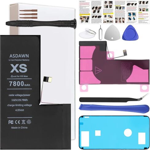 بطارية ASDAWN بقدرة 2780 مللي أمبير في الساعة لهاتف iPhone 6 (ليست لهاتف 6s/ 6 Plus/ 6s Plus)، استبدال بطارية iPhone 6G ذات سعة أعلى لجهاز A1549 A1586 A1589 مع أدوات إصلاح احترافية + تعليمات التثبيت in Kuwait