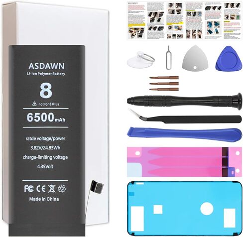 بطارية ASDAWN بقدرة 2780 مللي أمبير في الساعة لهاتف iPhone 6 (ليست لهاتف 6s/ 6 Plus/ 6s Plus)، استبدال بطارية iPhone 6G ذات سعة أعلى لجهاز A1549 A1586 A1589 مع أدوات إصلاح احترافية + تعليمات التثبيت in Kuwait