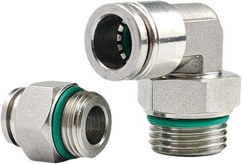 G الموضوع 304 هوائي مشترك PC8-G02 10-G03 حلقة الختم PL6-G01 أنبوب الغاز موصل سريع 1 قطعة (不锈钢弯头PL16-G03) in Saudi Arabia