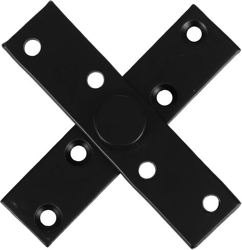 SHINEOFI Heavy Duty Stainless 360-degree Rotation Pivot Hinge Hidden Door Hardware for Wood Doors, Commercial and Residential Invisible Swivel Side Hinge, Large Matte Black Concealed Pivot in Saudi Arabia