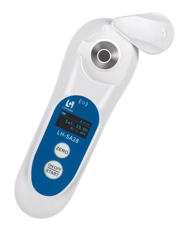 3-in-1 Digital Salinity Refractometer with ATC/Refractive Index(RI), Accurate Measurement with Precision Light-Blocking Cover, Fast Touchscreen Test Spoon Meat/Aquarium/Saltwater, Salt Content:0-28% in Saudi Arabia