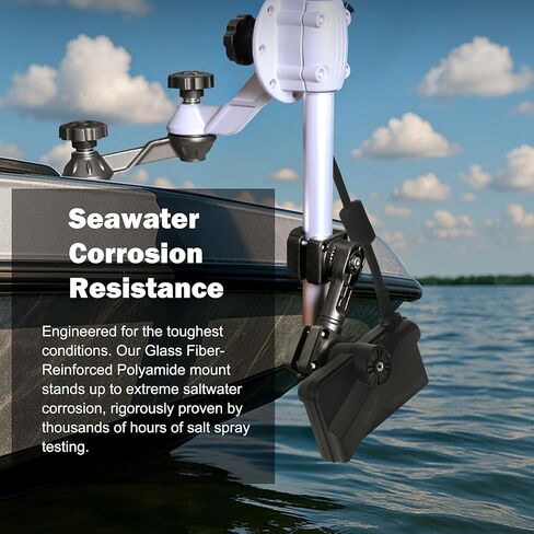 حامل عمود محول الطاقة 0 درجة متوافق مع Lowrance ActiveTarget 2 (AT2)، دعامة محرك التصيد المصنوعة من النايلون المقوى، تحل محل 000-15959-001، حامل السونار عالي التحمل in Kuwait